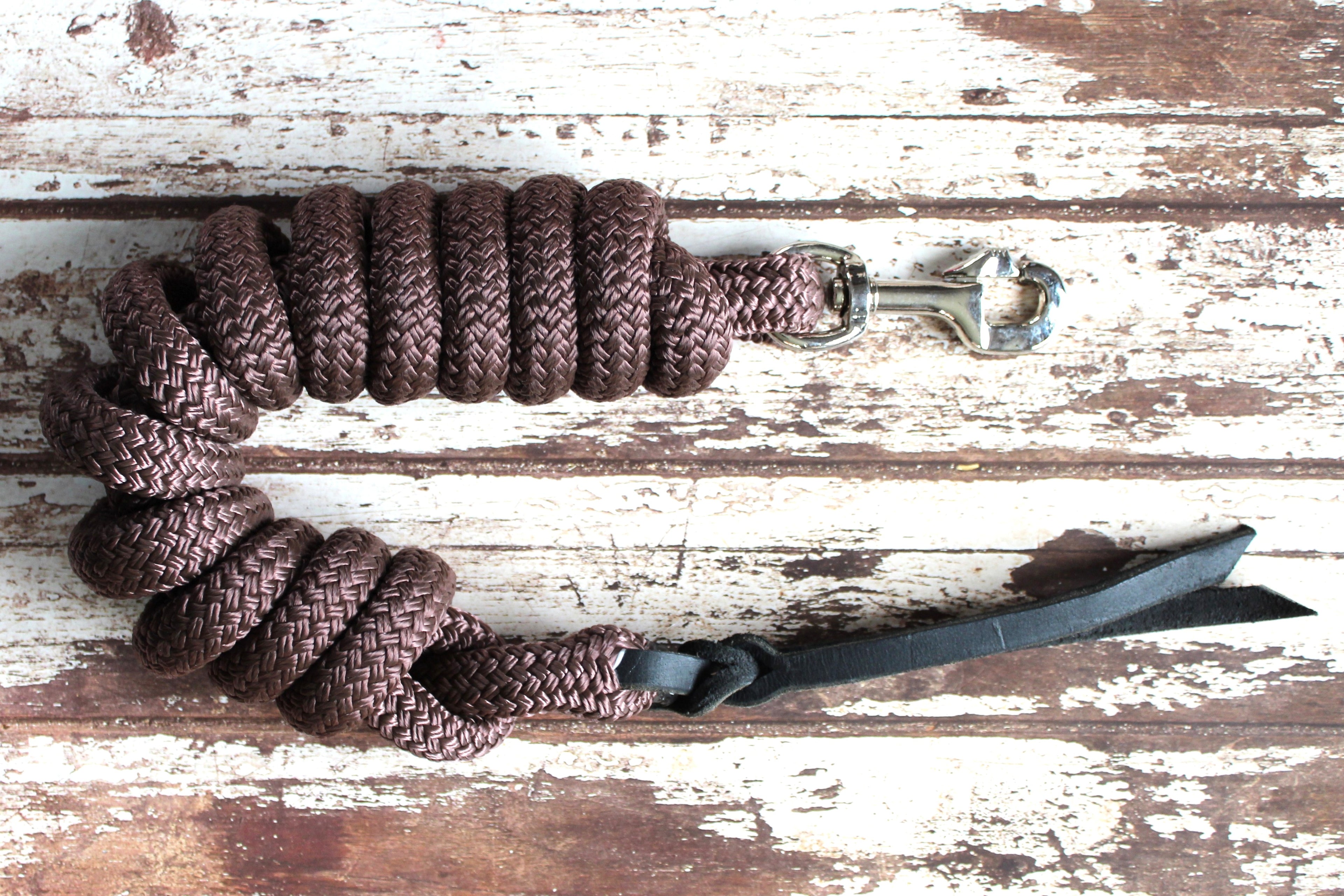 Longe de travail avec popper cuir